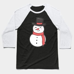 Cute Snowman Baseball T-Shirt